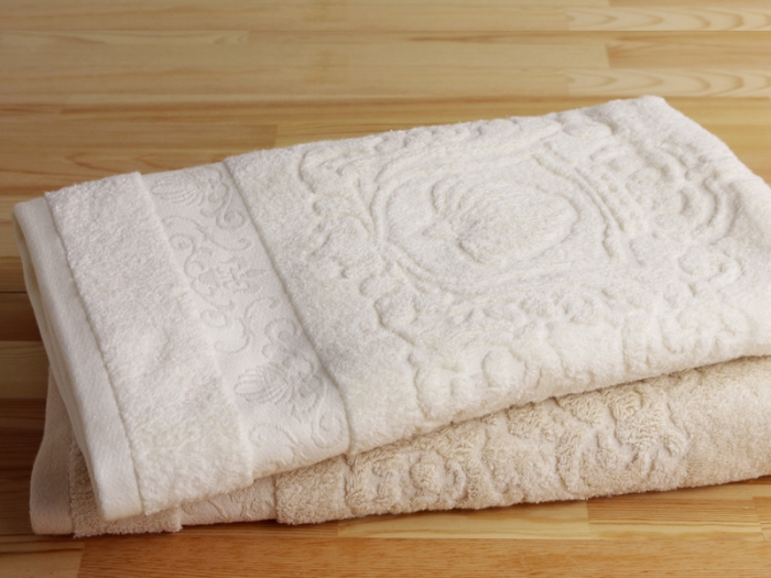 【 オフホワイト 】 オーガニック 4柄 バス 4枚 ＆ フェイスタオル 4枚 セット OG-100 タオル スーピマコットン スーピマ オーガニックコットン 綿 高級 ギフト お祝い